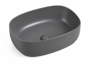 HOUSS Matte Dark Grey Countertop Basin