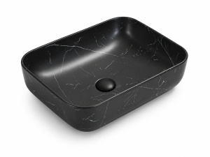 HOUSS Black Marble Countertop Basin