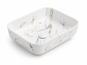 HOUSS Marble Pattern Countertop Basin